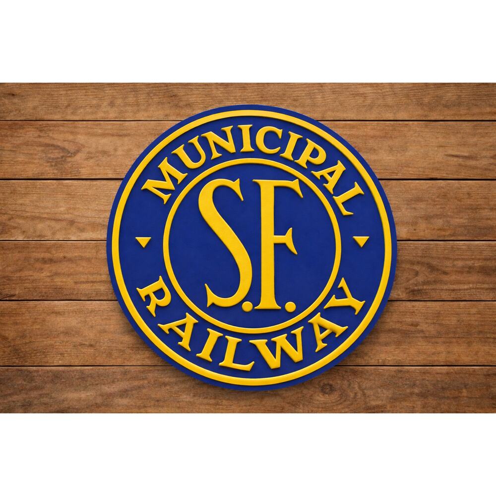 San Francisco California Railway Sign Cable Car Train Trolly CUSTOMIZE COLORS